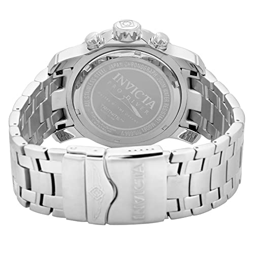 Invicta Men's 0069 "Pro Diver Collection" Stainless Steel Watch, Silver/Black
