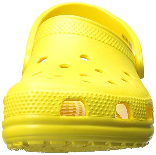 Crocs Unisex-Adult Classic Clogs (Best Sellers), Lemon, 9 Men/11 Women