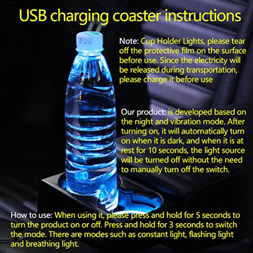 2pcs Compatible with Tacoma led Cup Holder