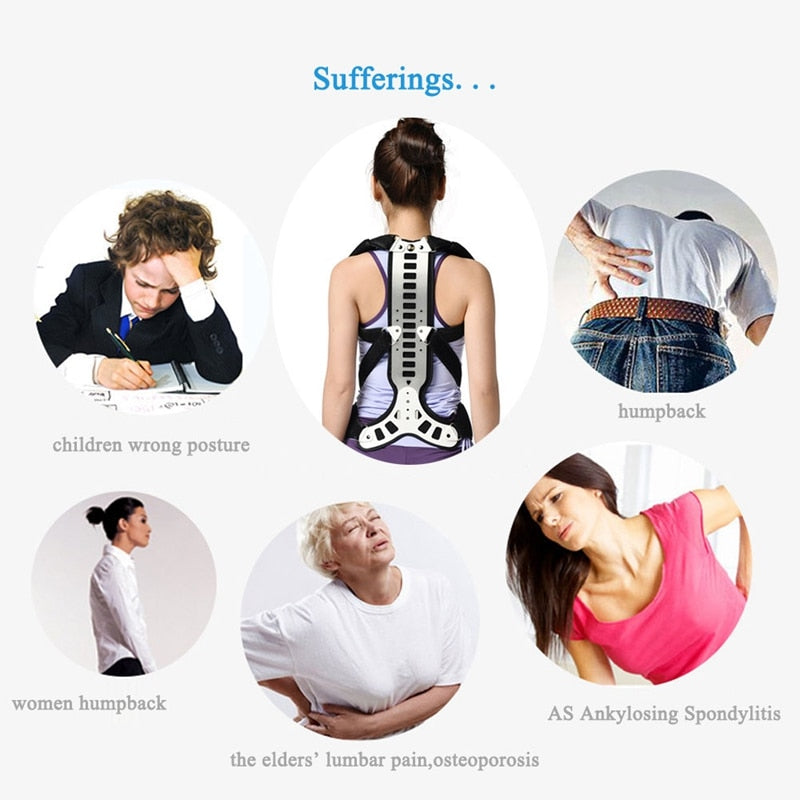 Posture Corrector Back And Shoulder Brace Support For Men Women - Device To Improve Bad Posture