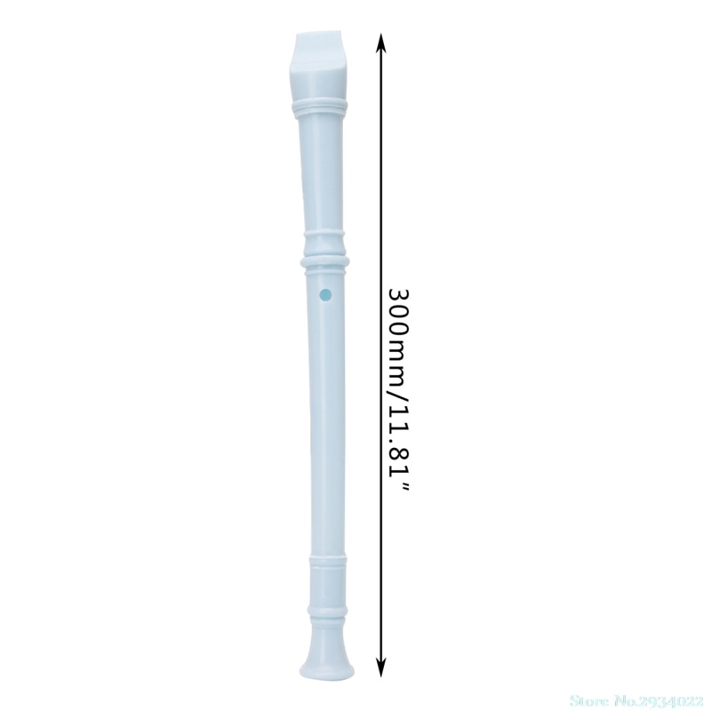 Plastic Instrument Musical Soprano Recorder Long Flute 8 Holes
