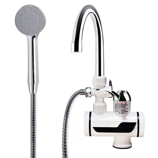 TINTON LIFE Instant Tankless Electric Hot Water Heater Faucet Kitchen Instant Heating Tap Water Heater with LED EU Plug