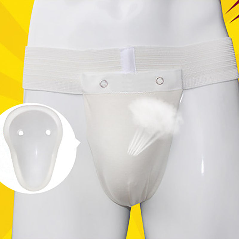 YS03 High-grade White Groins Guard Protector Kiching Taekwondo Karate Boxing High Quality Support Men Kids Crotch Protector