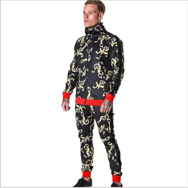 Men's Tracksuit Sports Suit Fitness Compression Clothes Running Jogging Sport Wear Exercise Workout Tights
