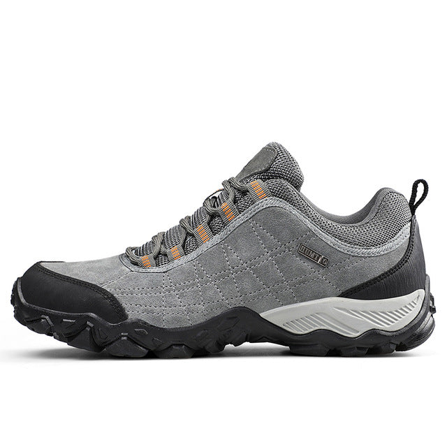 New Arrival Leather Hiking Shoes Wear-resistant Outdoor Sport Men Shoes Lace-Up Mens Climbing Trekking Hunting Sneakers