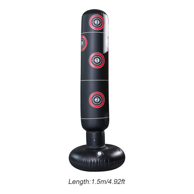 Boxing Punching Bag Inflatables Training Taekwondo Kids Punching Bag Venting Hit Boxing Bag Stand Weight Fitnes Equipment