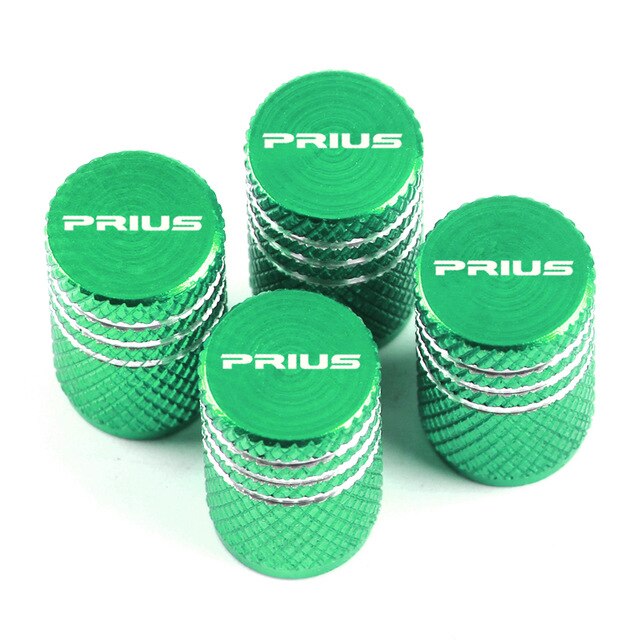 4pcs car-styling High quality aluminum colored alloy, Decorative tire valve cap for Toyota Prius