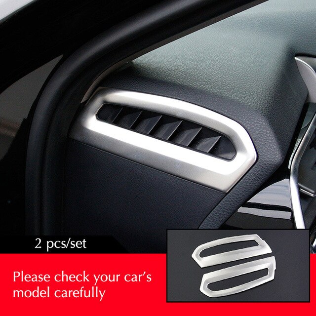 For Toyota Camry 2017 2018 XV70 Car Console Dashboard Air Conditioner Out-let Vent Frame Cover Sticker Trim Car Styling