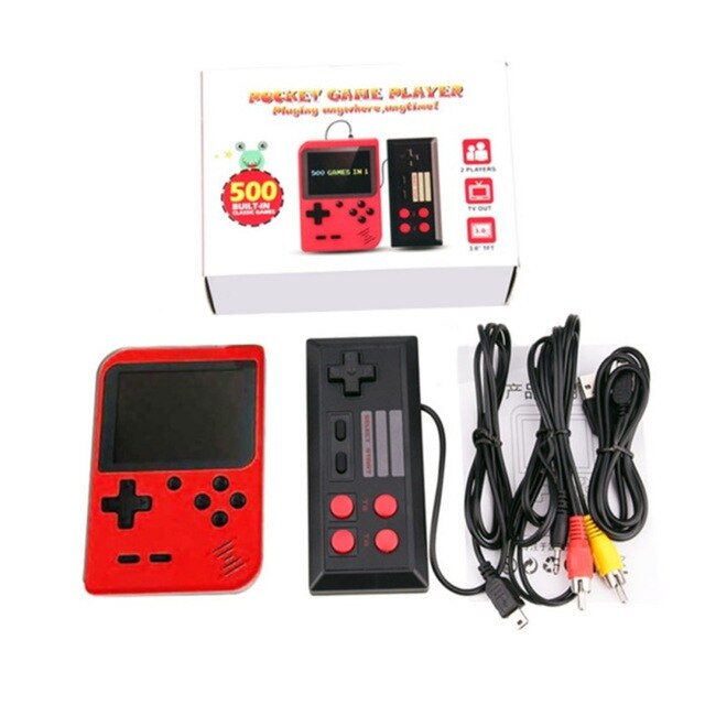 Retro Video Game Console Handheld Game Portable Pocket Game Console Mini Handheld Player for Kids Gift 500 IN 1