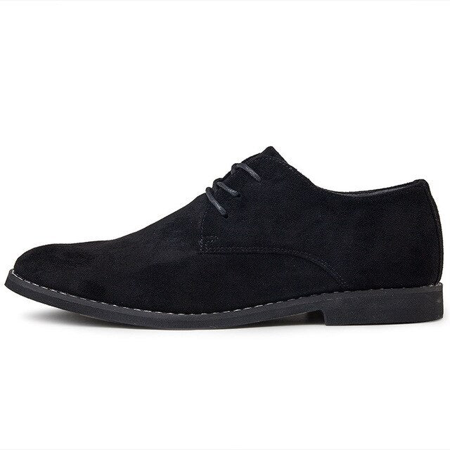Merkmak Fashion England Trend Casual Shoes Men Flock Oxford Wedding Leather Dress Men Flats Waterproof Men Shoes Plus Siz