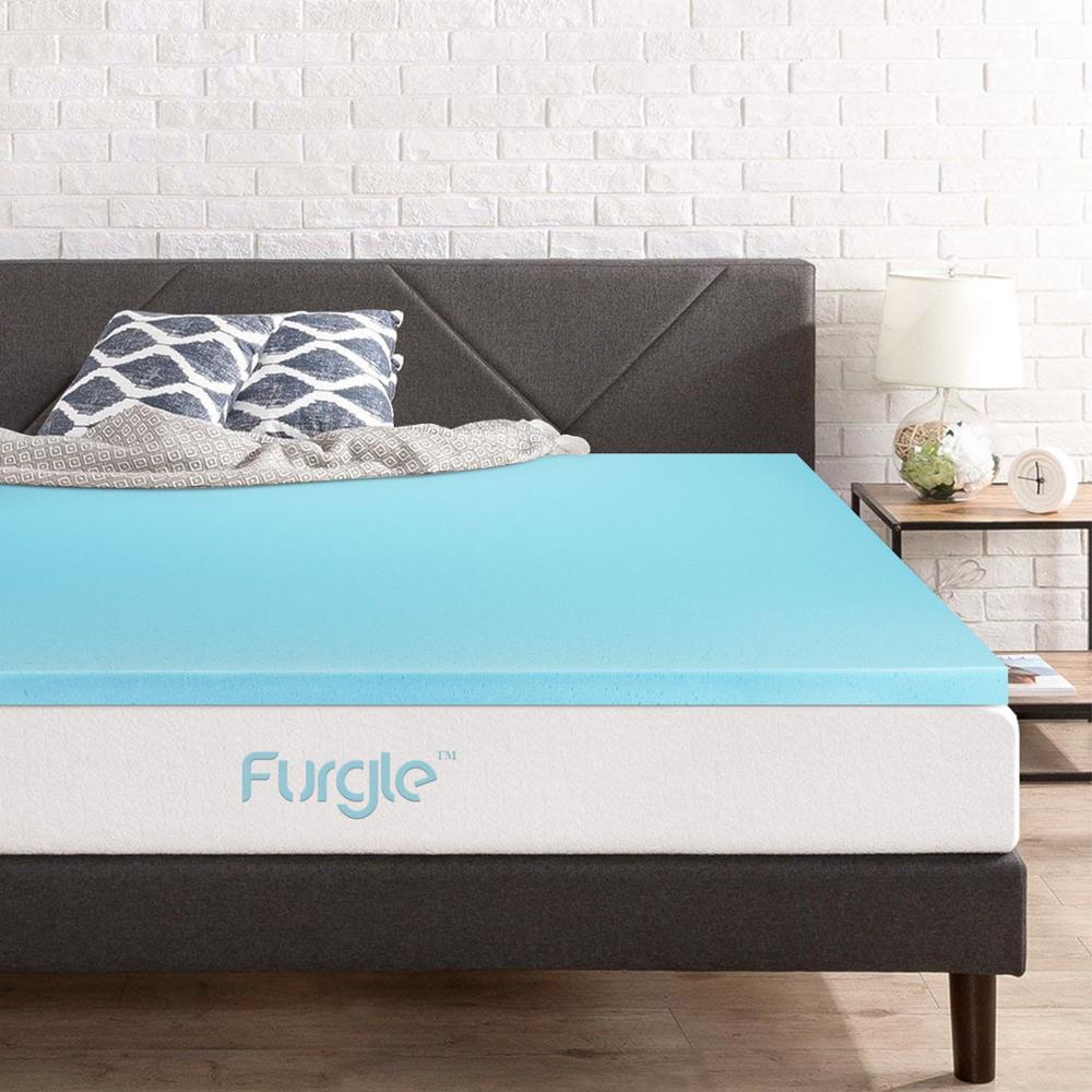 3" Gel Mattress Topper High-Density Gel-Infused Memory Foam Mattress Medium-Firm Mattress Pad for Pressure Relieving All Sizes