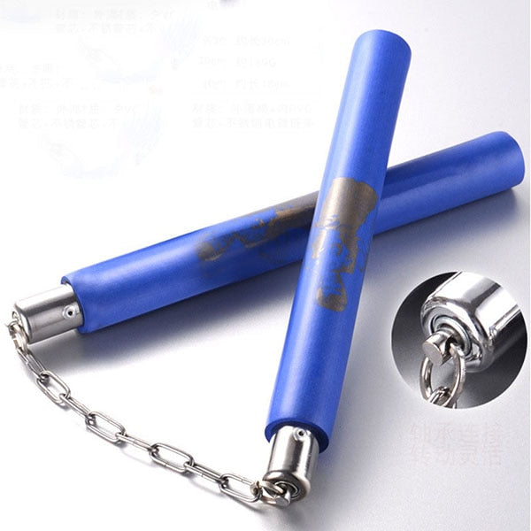 Martial Arts Nunchakus Dragon Sponge Thickening Nunchaku Bruce Lee Kung Fu Black Red Stick Children Adult Sports Entertainment