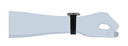 Invicta Men's Specialty Stainless Steel Quartz Watch with Silicone Strap, Black, 22 (Model: 35780)