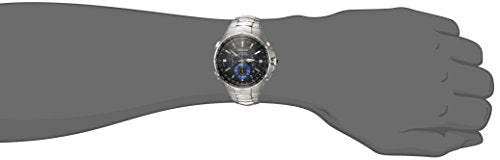 Seiko Men's COUTURA Stainless Steel Japanese-Quartz Watch with Stainless-Steel Strap, Silver, 26.3 (Model: SSG009)