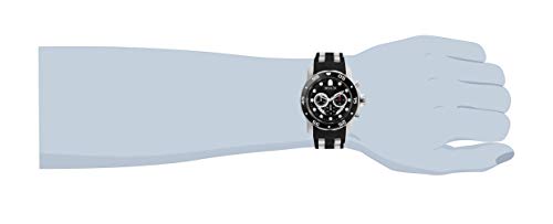 Invicta Men's 6977 Pro Diver Collection Stainless Steel Watch, Blue Dial Black Polyurethane Watch