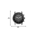 Fossil Men's 42mm Collider Stainless Steel Hybrid HR Smart Watch, Color: Smoke (Model: FTW7009)