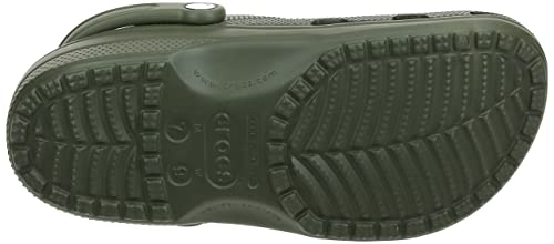 Crocs Unisex-Adult Classic Clogs (Best Sellers), Army Green, 2 Men/4 Women