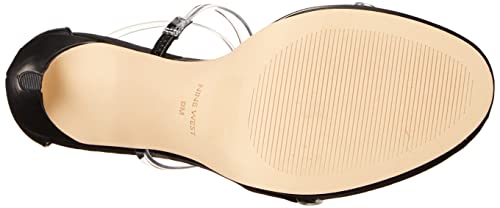 Nine West Women's LEAH3 Heeled Sandal, Black, 7