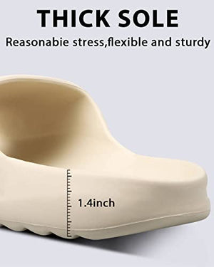 Cloud Slides for Women and Men House Slippers Extremely Comfy Platform Thick Sole Pillow Slides Bathroom ShowerSummer Slippers Beach Platform Slide Sandals Unisex Slippers Non Slip Quick Drying