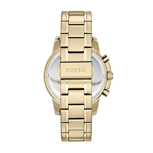 Fossil Men's Dean Quartz Stainless Steel Chronograph Watch, Color: Gold (Model: FS4867IE)