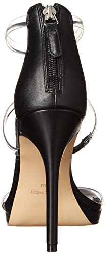 Nine West Women's LEAH3 Heeled Sandal, Black, 7