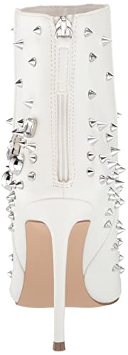 Steve Madden Women's Viceroy Ankle Boot, White, 7.5