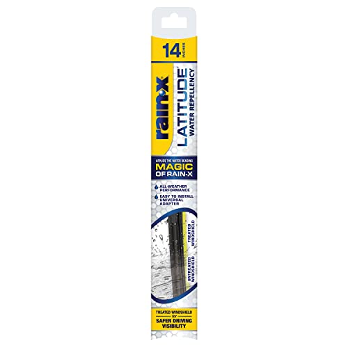 Rain-X 5079272-2 Latitude 2-IN-1 Water Repellency Wiper Blade, 14" (Pack of 1)