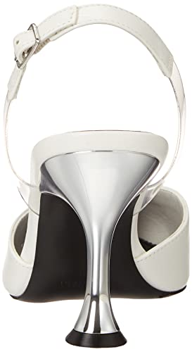 Nine West Women's HEAT3 Heeled Sandal, White, 8.5