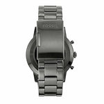 Fossil Men's 42mm Collider Stainless Steel Hybrid HR Smart Watch, Color: Smoke (Model: FTW7009)