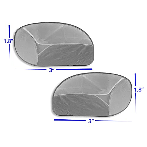 Blind Spot Mirrors Unique design Car Door mirrors | Mirror for blind side engineered by Utopicar for larger image and traffic safety. Awesome rear view! [frameless design] (2 pack)