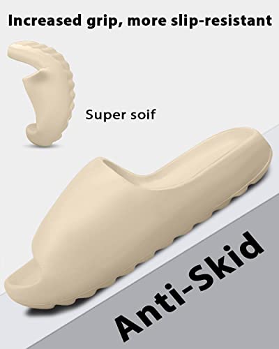 Cloud Slides for Women and Men House Slippers Extremely Comfy Platform Thick Sole Pillow Slides Bathroom ShowerSummer Slippers Beach Platform Slide Sandals Unisex Slippers Non Slip Quick Drying