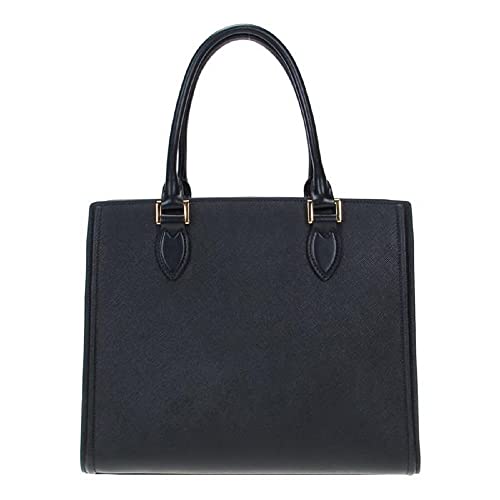 Prada Saffiano Lux Black Medium Satchel Handbag 1BA227