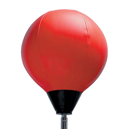 Protocol Punching Bag with Stand - for Adults & Kids - Punching Bag with Stand Plus Boxing Gloves - Adjustable Height Stand - Standard Punching Bag, Red