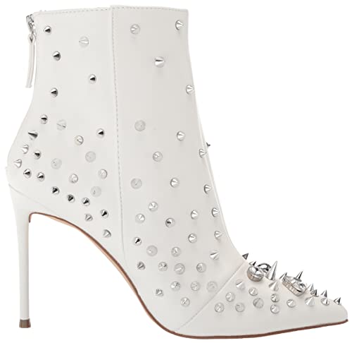 Steve Madden Women's Viceroy Ankle Boot, White, 7.5