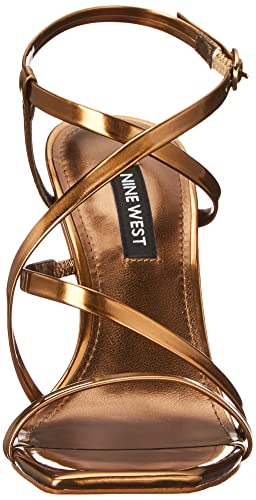 Nine West Women's TILAS3 Heeled Sandal, Bronze, 10