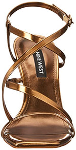 Nine West Women's TILAS3 Heeled Sandal, Bronze, 10