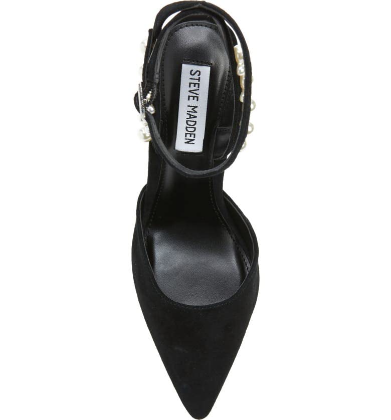 Steve Madden Women's Vary Pump, Black Suede, 7.5
