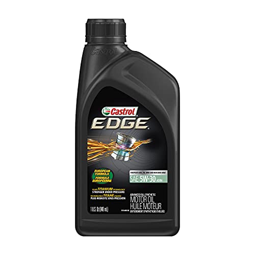 Castrol 06037 Edge 5W-30 A3/B4 Advanced Full Synthetic Motor Oil, 1 Quart
