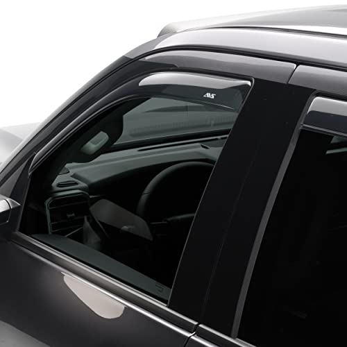 Auto Ventshade [AVS] In-Channel Ventvisor | Smoke Color, 4 pc | 194768 | Fits 2016 - 2022 Toyota Tacoma Double Cab