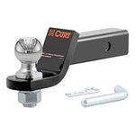 CURT 45036 Trailer Hitch Mount with 2-Inch Ball & Pin, Fits 2-in Receiver, 7,500 lbs, 2" Drop