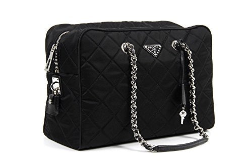 Prada quilted handbag BL0774 Nero Tessuto Impuntu
