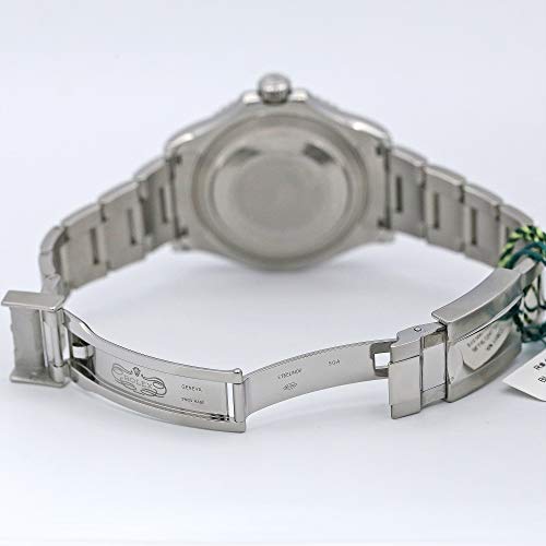 Rolex 16622 Oyster Perpetual Yacht-Master Steel with Platinum Mens Watch Silver Dial Oyster Perpetual Calendar Sapphire Crystal Serial Number Certified