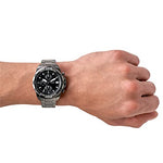 Fossil Men's Bronson Quartz Stainless Steel and Stainless Steel Chronograph Watch, Color: Smoke, Smoke (Model: FS5852)