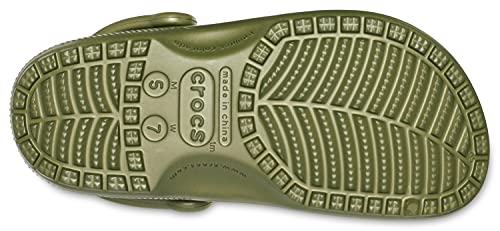 Crocs Unisex-Adult Classic Clogs (Best Sellers), Army Green, 2 Men/4 Women