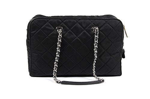 Prada quilted handbag BL0774 Nero Tessuto Impuntu