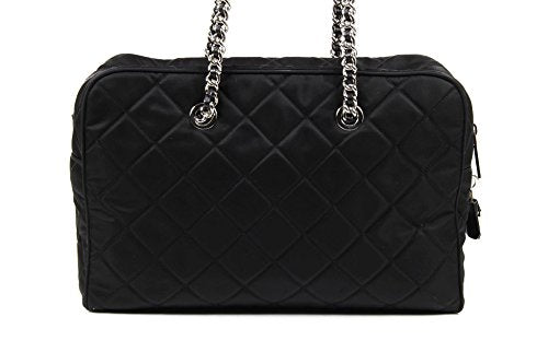 Prada quilted handbag BL0774 Nero Tessuto Impuntu