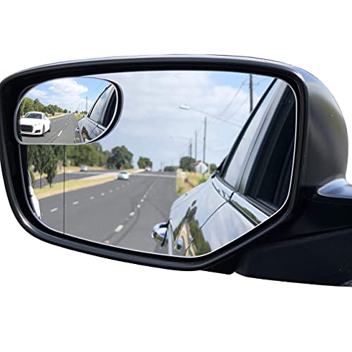 Blind Spot Mirrors Unique design Car Door mirrors | Mirror for blind side engineered by Utopicar for larger image and traffic safety. Awesome rear view! [frameless design] (2 pack)