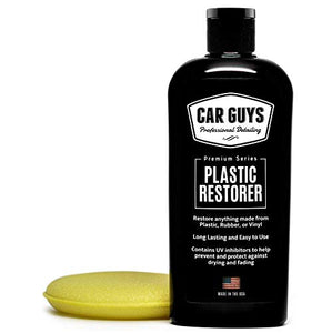 CAR GUYS Plastic Restorer - The Ultimate Solution for Bringing Rubber, Vinyl and Plastic Back to Life! - 8 Oz Kit