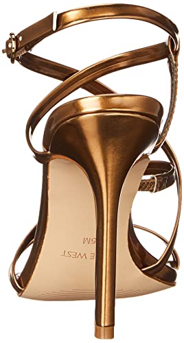 Nine West Women's TILAS3 Heeled Sandal, Bronze, 10