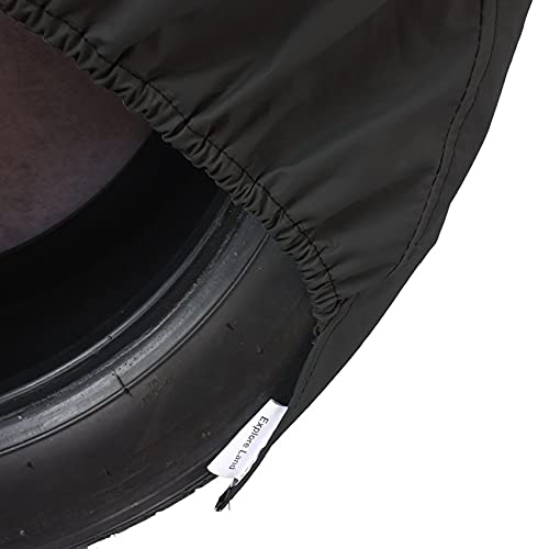 Explore Land Tire Covers 4 Pack - Tough Tire Wheel Protector for Truck, SUV, Trailer, Camper, RV - Universal Fits Tire Diameters 23-25.75 inches, Black